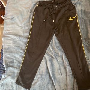 Mens Limited Edition Black / Gold Fleece Sweatpants